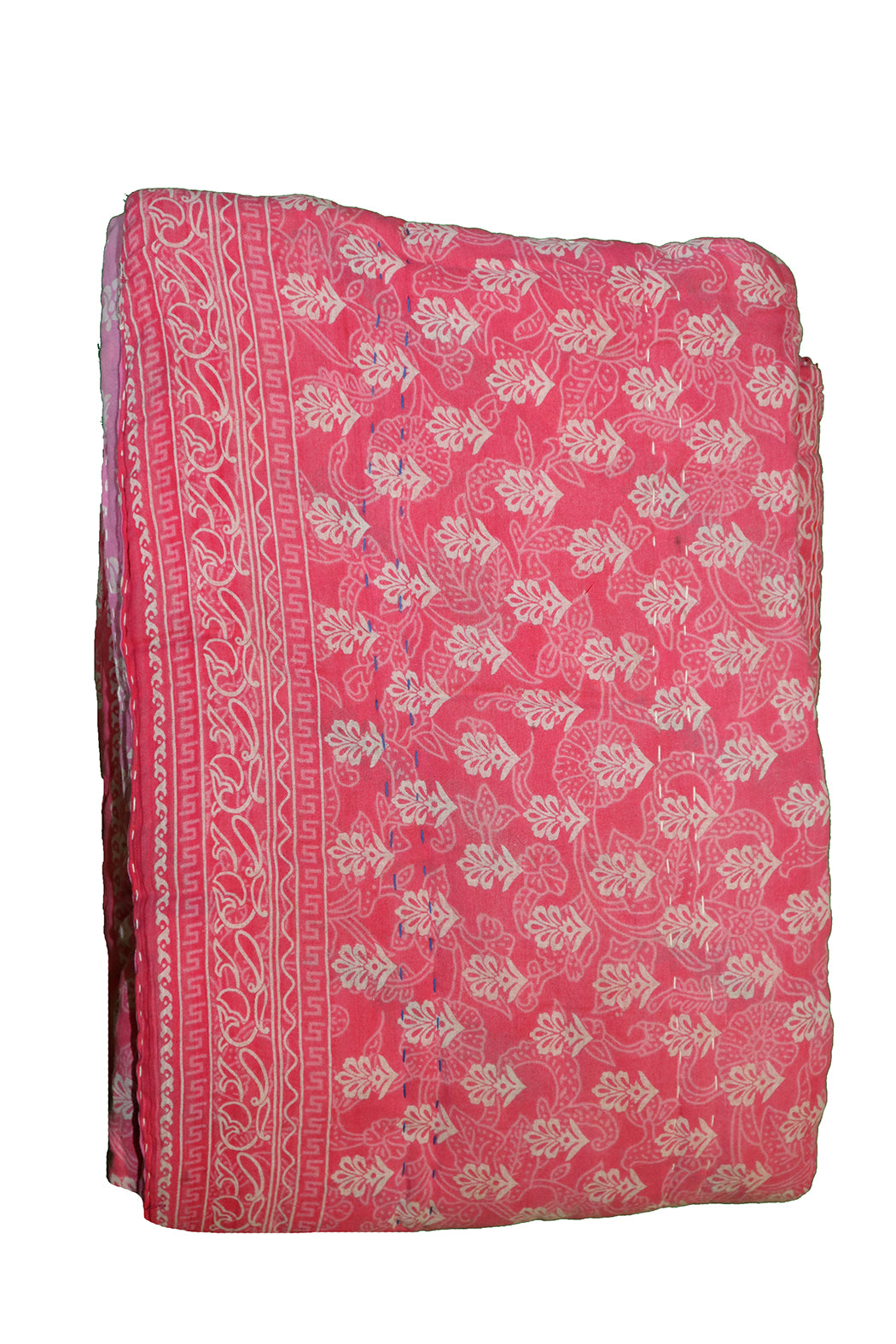 Vintage sari quilt , bomuld 140x200 cm