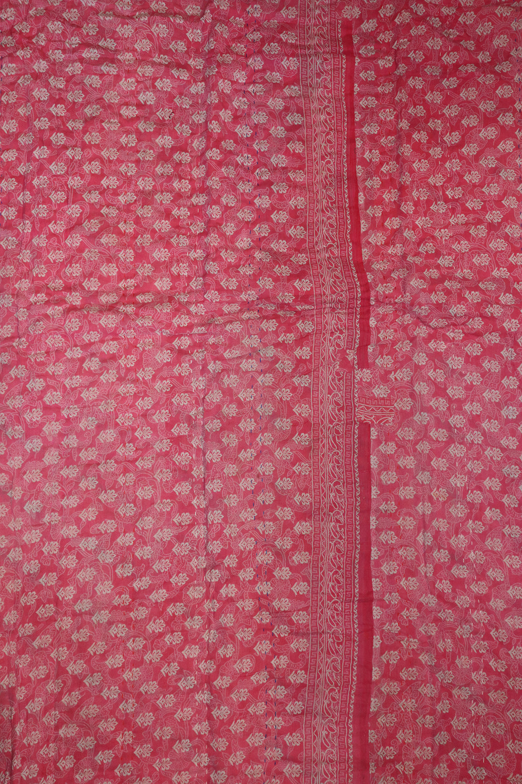 Vintage sari quilt , bomuld 140x200 cm
