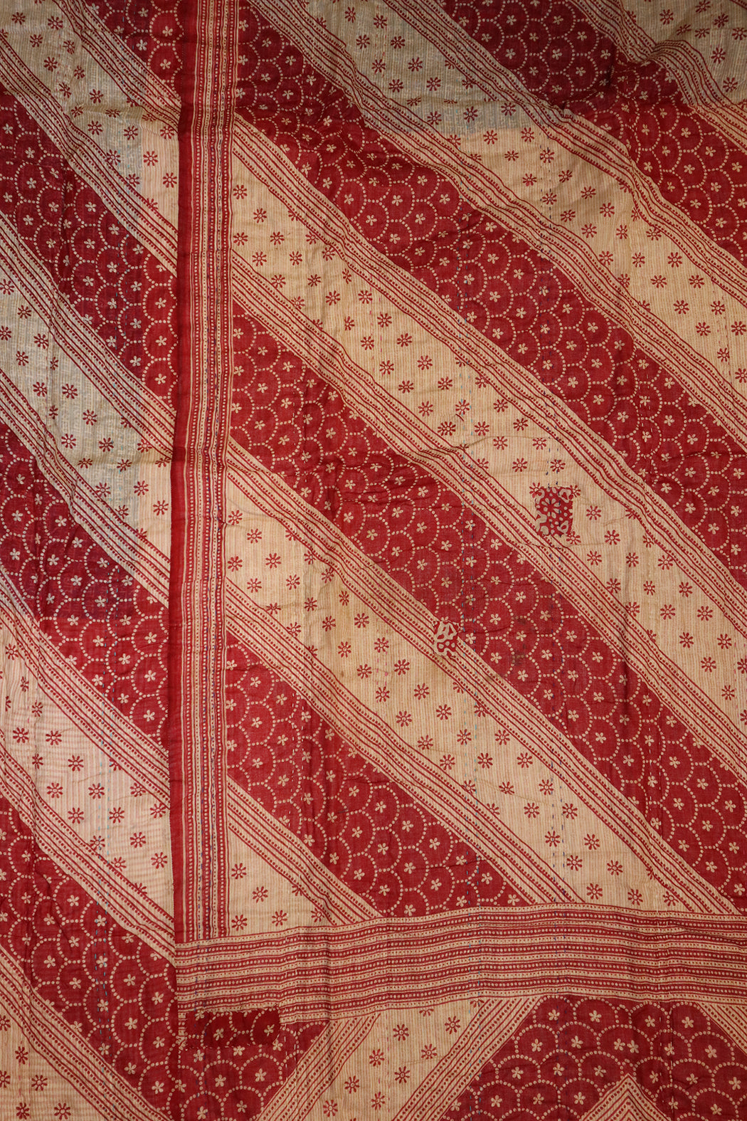 Vintage sari quilt , bomuld 140x200 cm