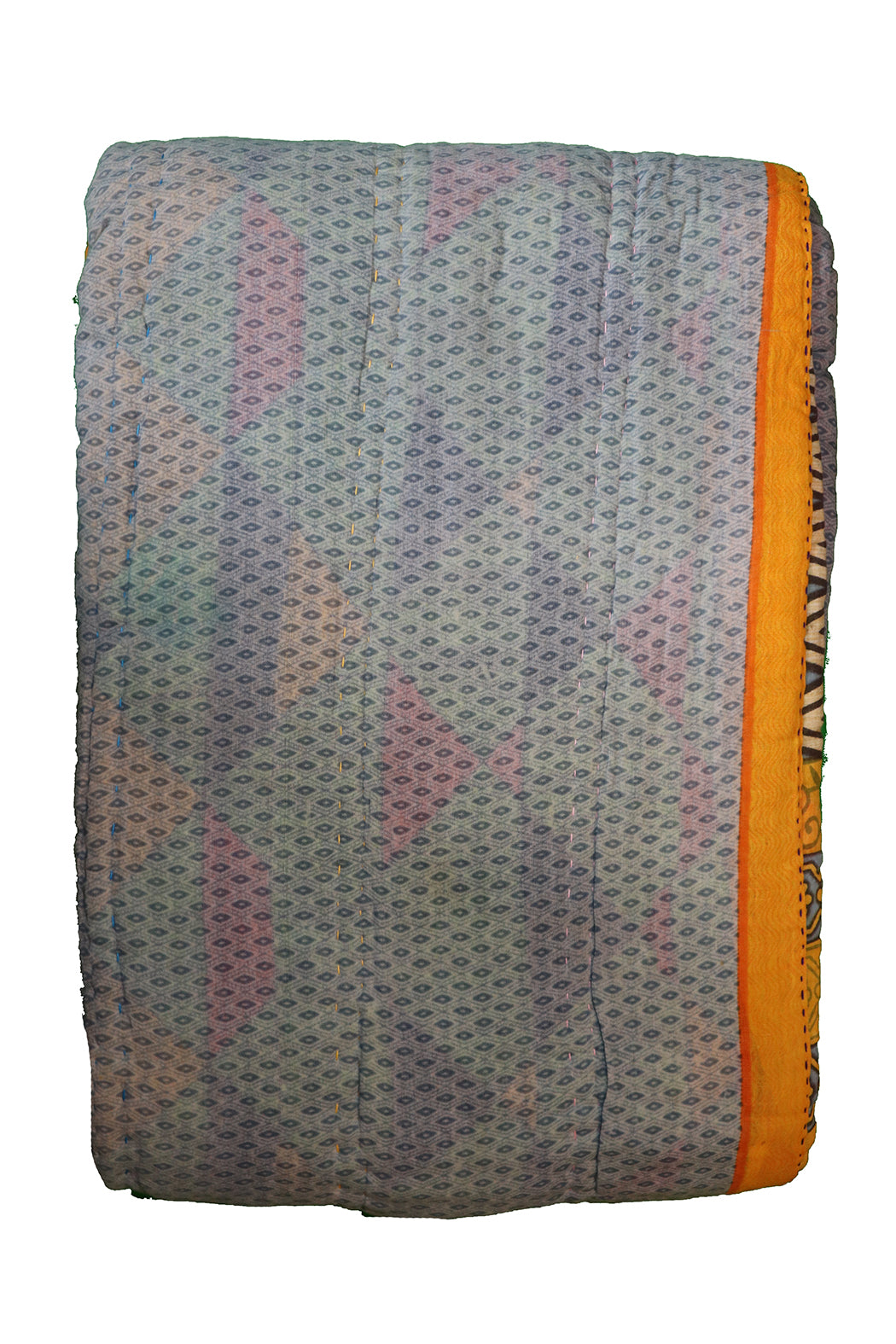 Vintage sari quilt , bomuld 140x200 cm