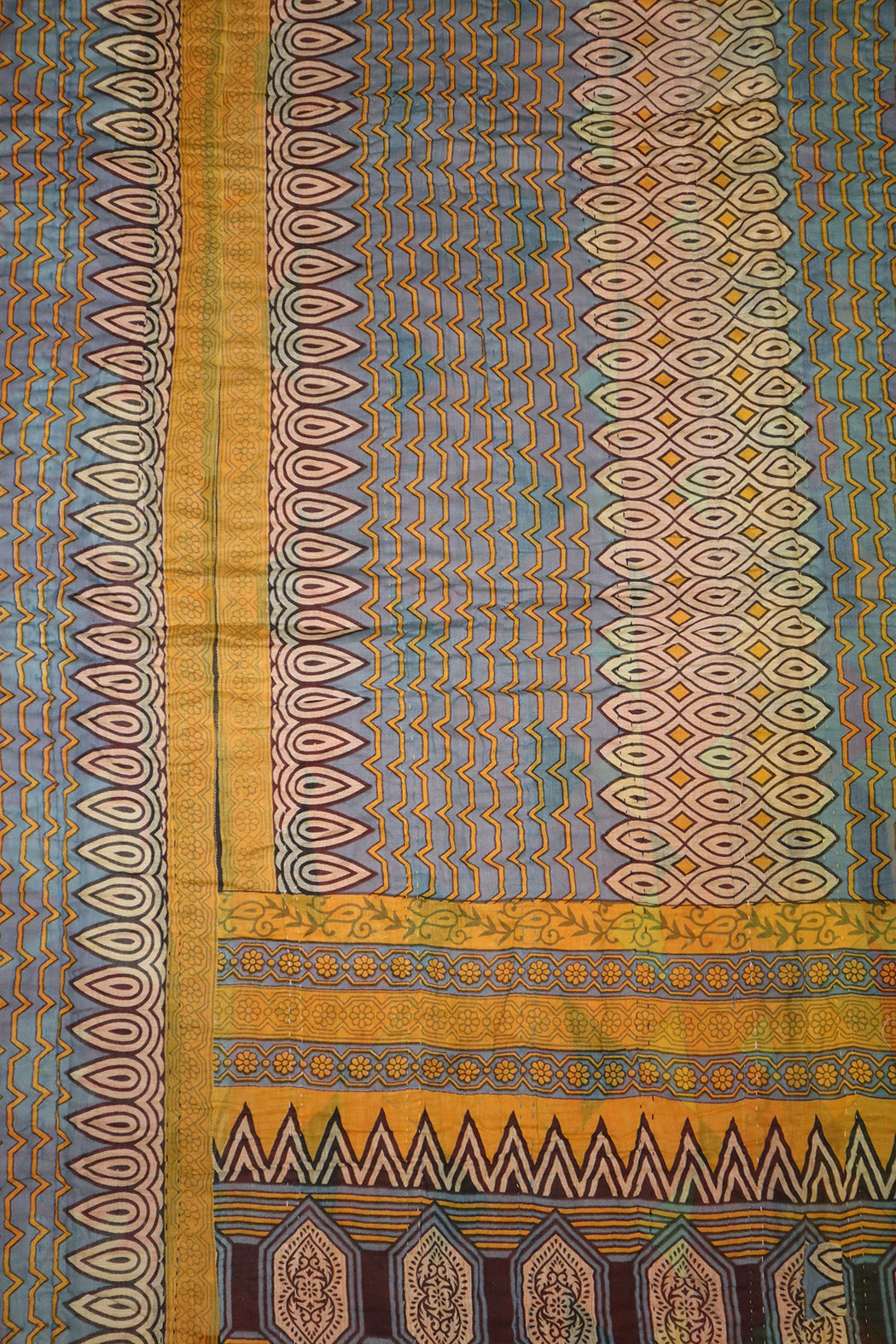 Vintage sari quilt , bomuld 140x200 cm