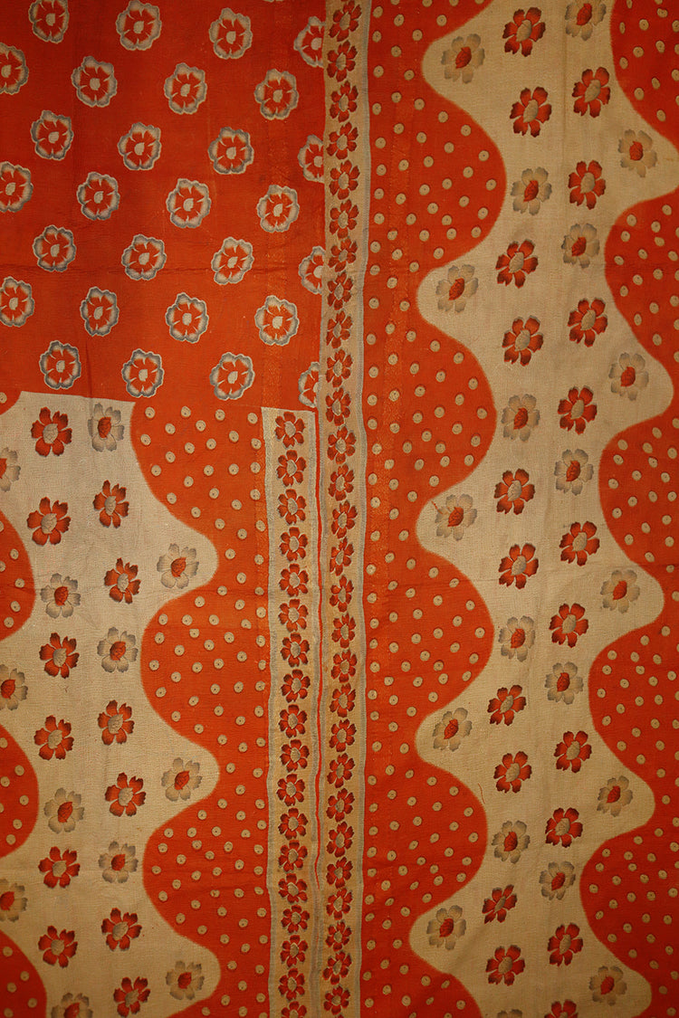 Kantha vintage tæppe ca 140x210 cm, bomuld