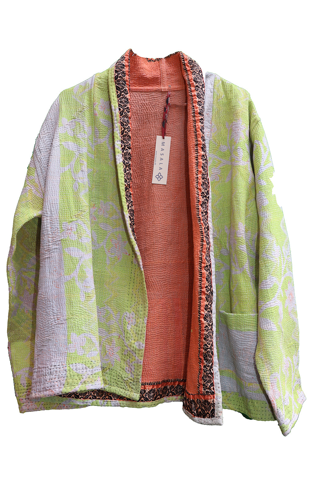 Ally kantha quilt jacket cotton one size