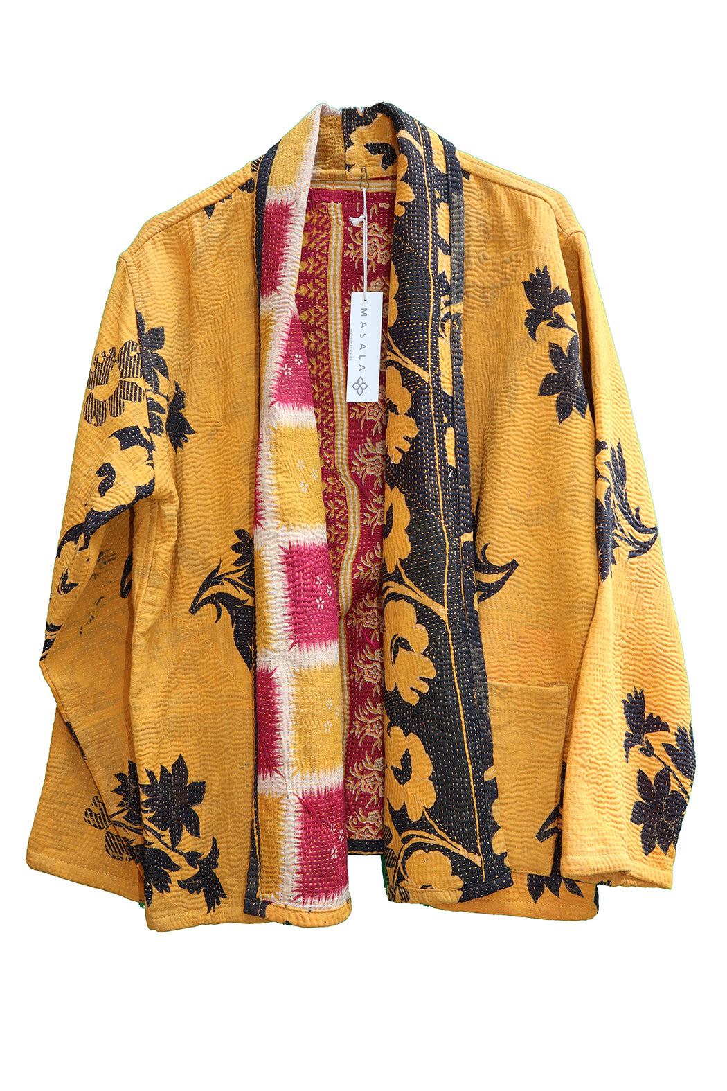 Ally kantha quilt jacket cotton one size