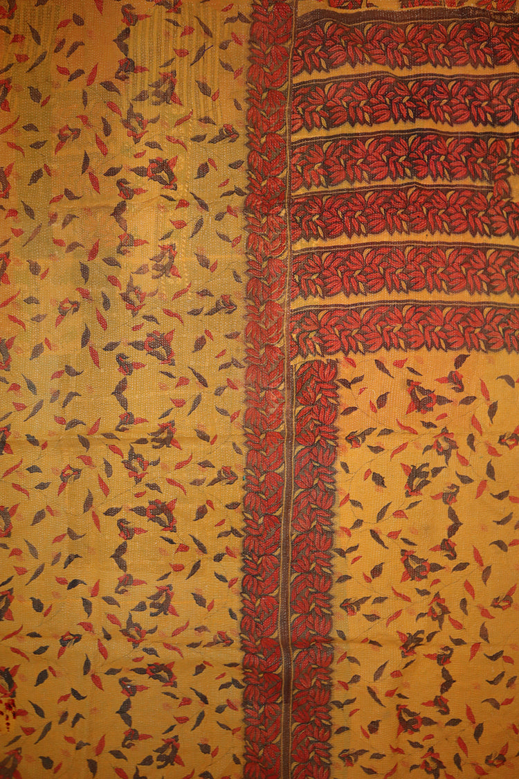 Kantha Vintage Teppich ca. 140x210 cm, Baumwolle