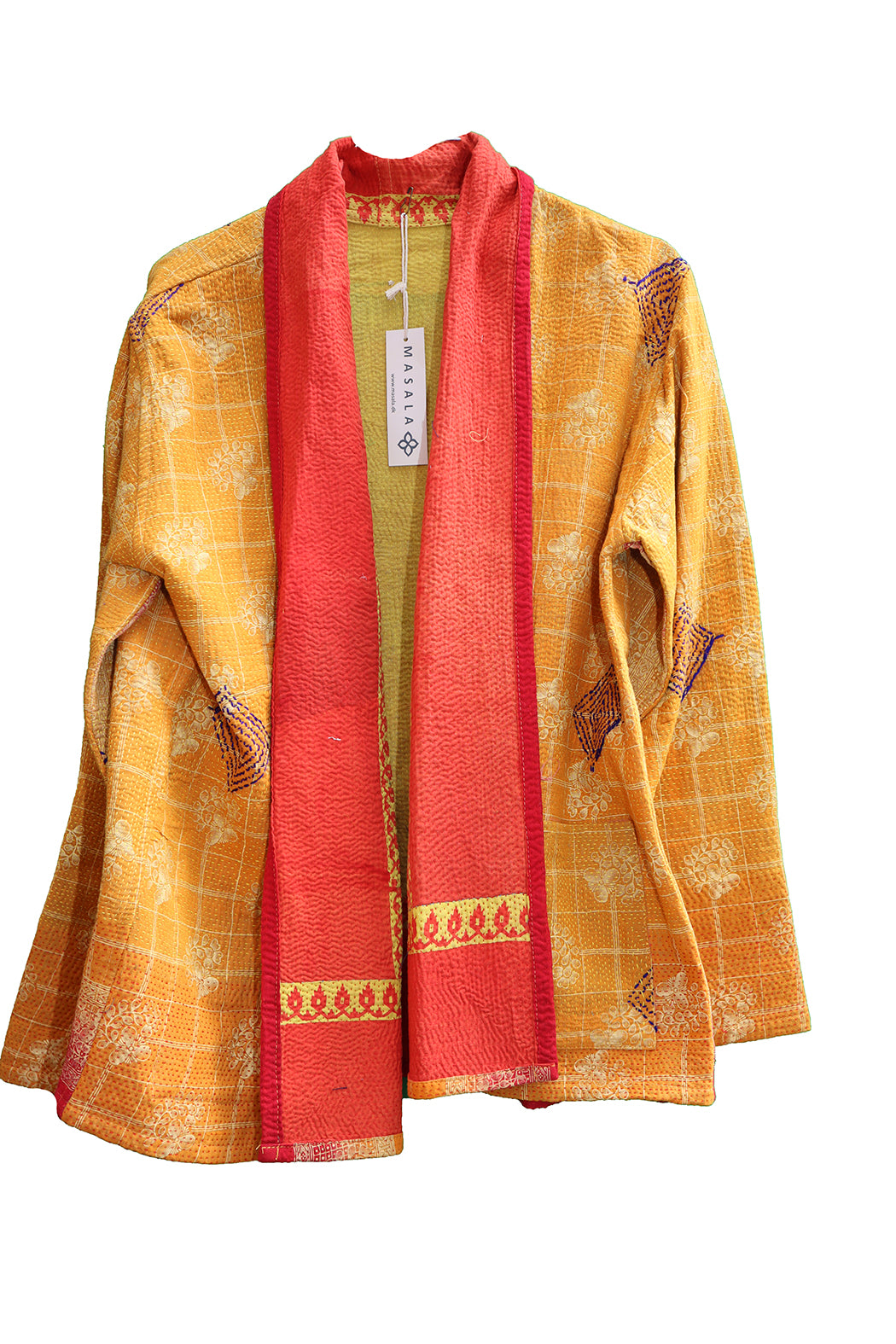 Ally kantha quilt jacket cotton one size