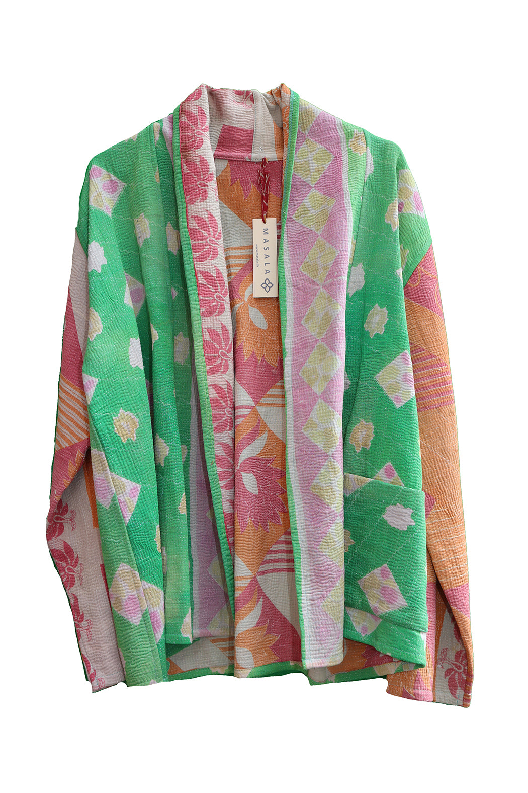 Ally kantha quilt jacket cotton one size