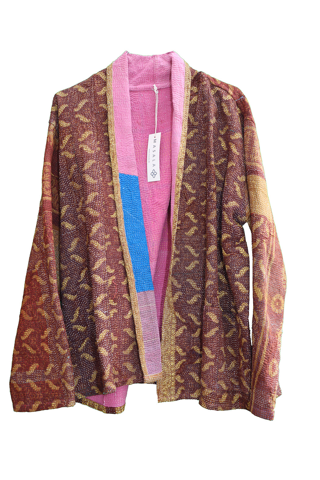 Ally kantha quilt jacket cotton one size