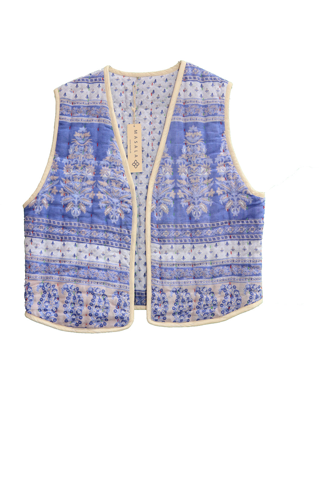 Vespa sari quilt vest bomuld one size vendbar
