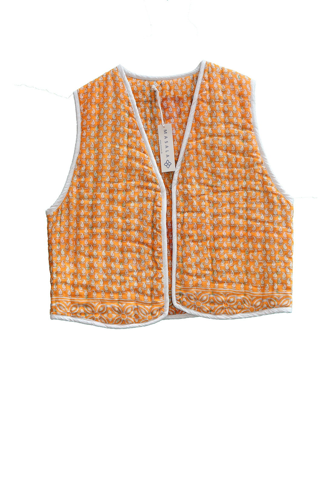 Vespa sari quilt vest bomuld one size vendbar