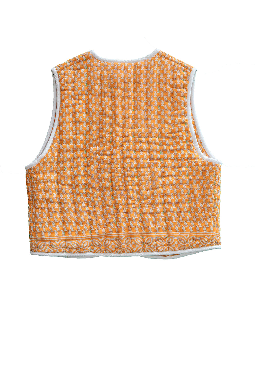 Vespa sari quilt vest bomuld one size vendbar