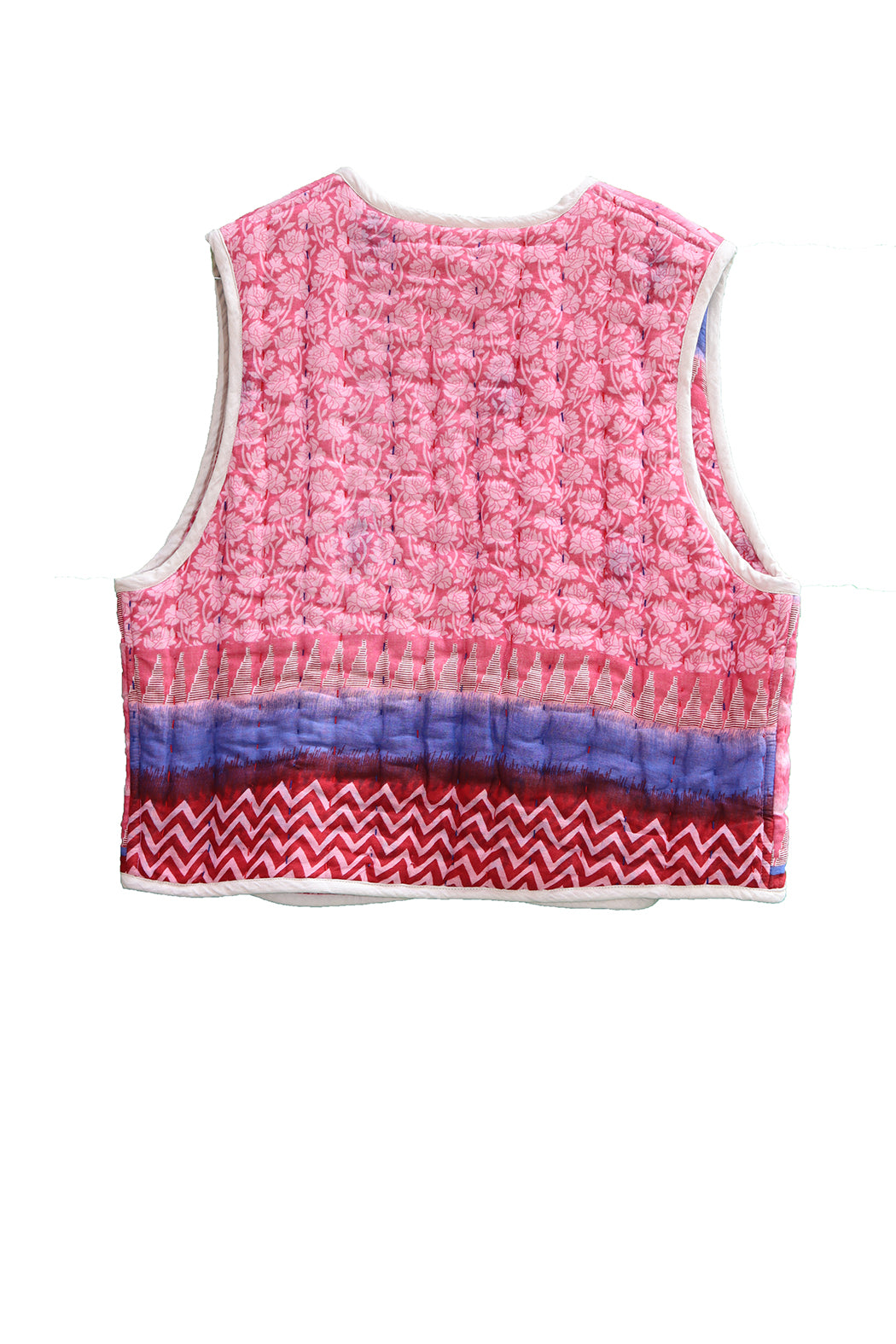 Vespa sari quilt vest bomuld one size vendbar