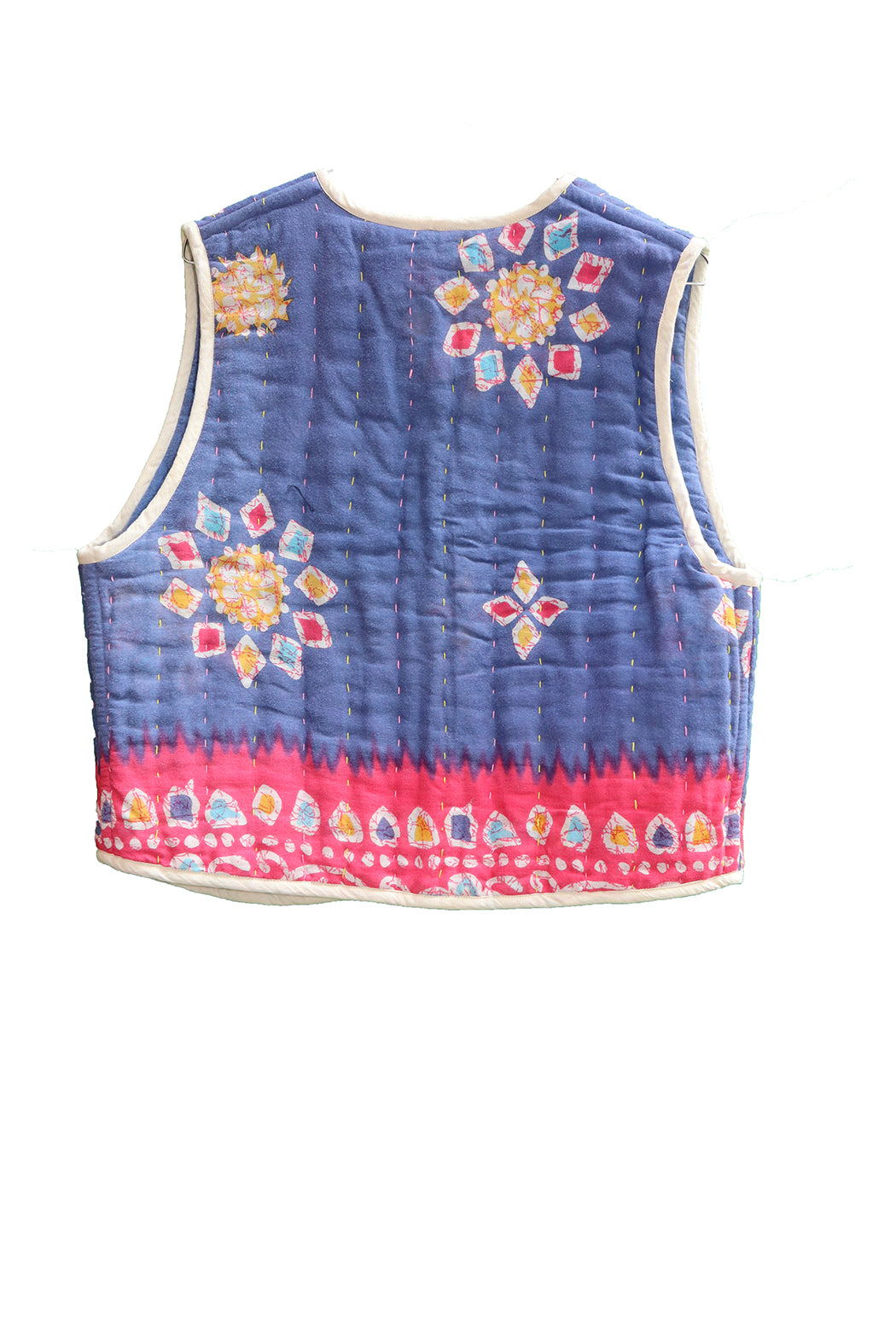Vespa sari quilt vest bomuld one size vendbar