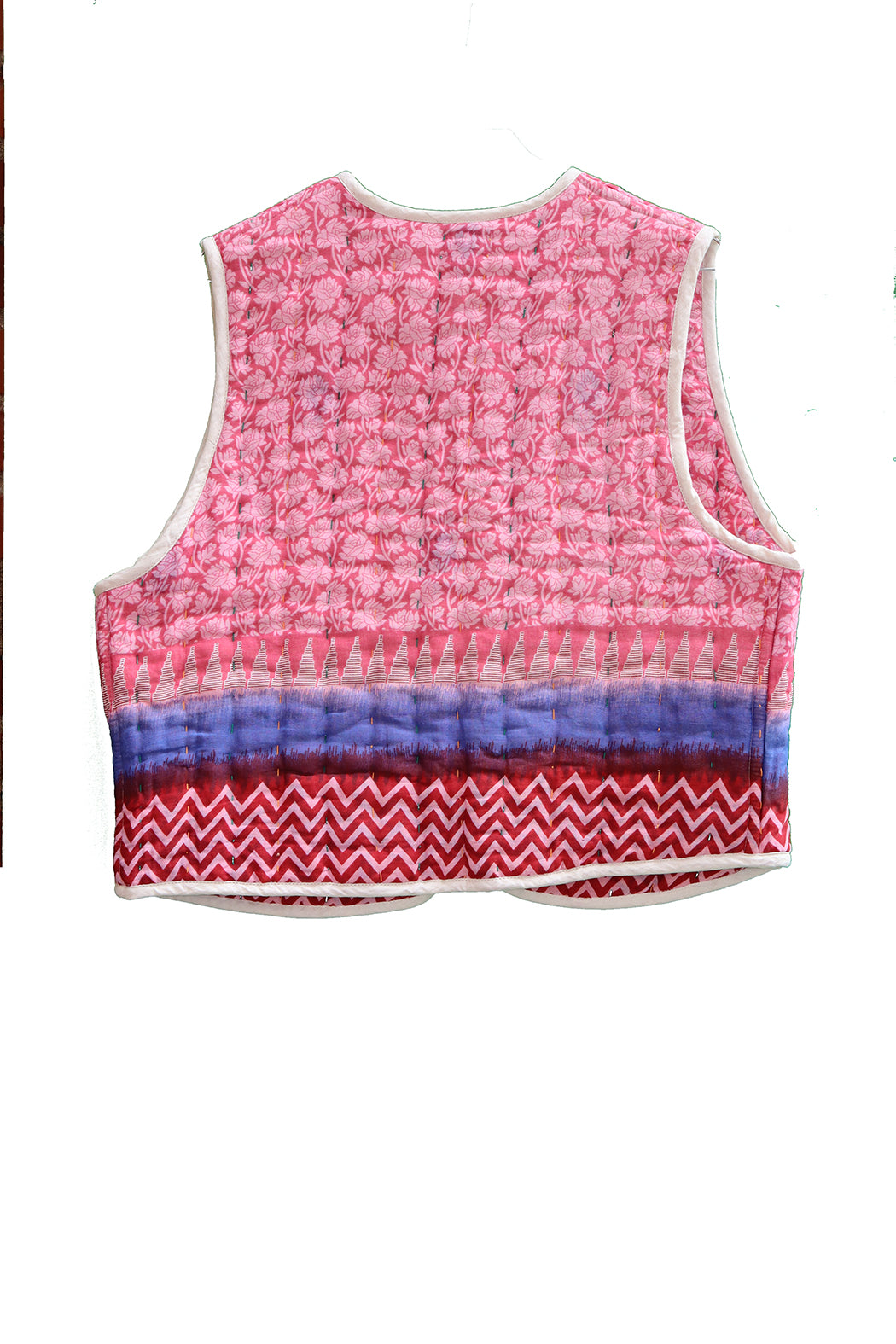 Vespa sari quilt vest bomuld one size vendbar