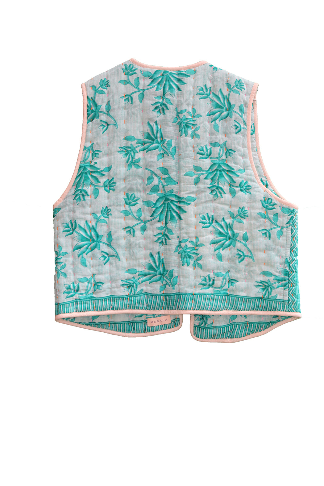 Vespa sari quilt vest bomuld one size vendbar