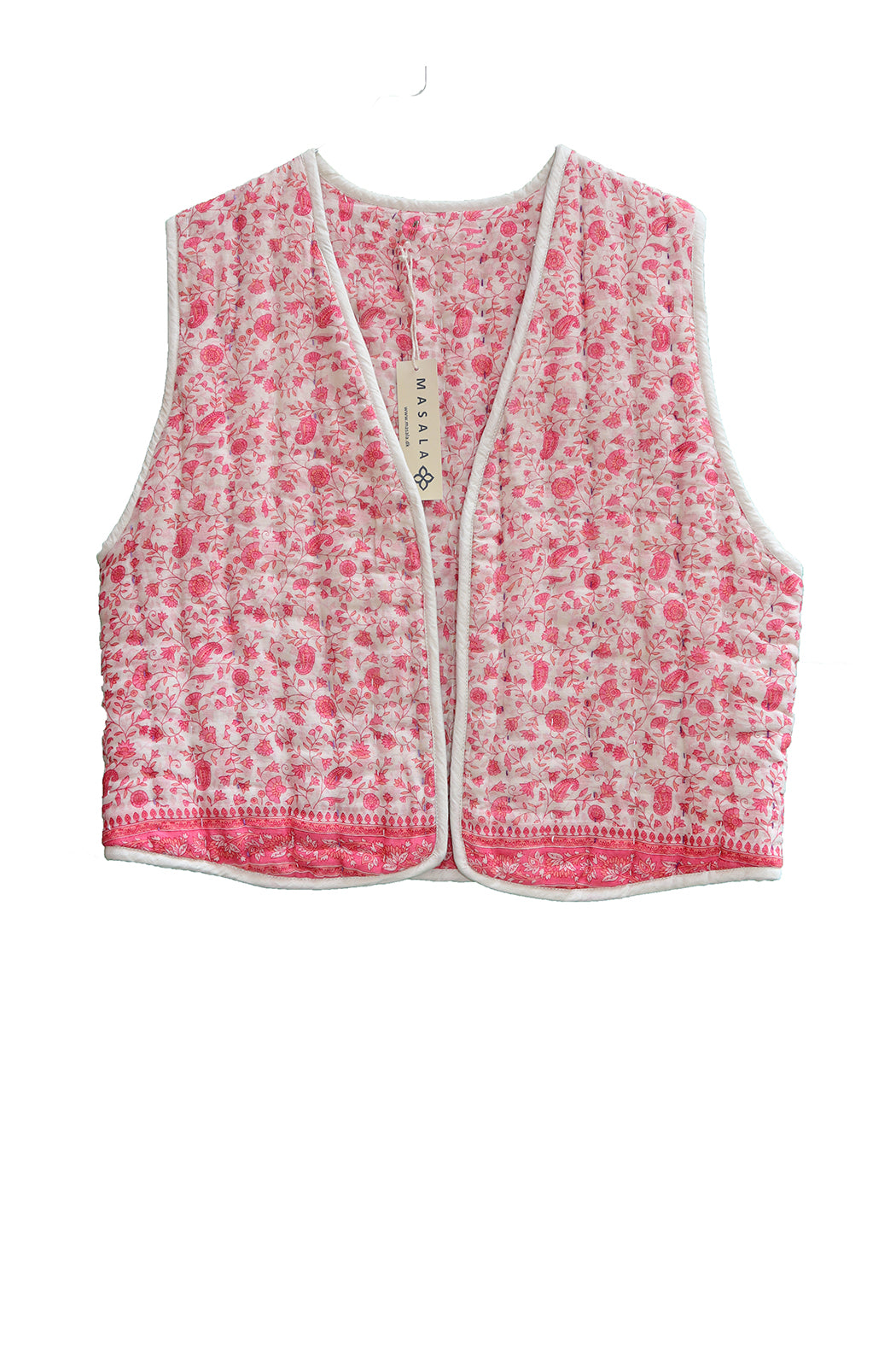 Vespa sari quilt vest bomuld one size vendbar