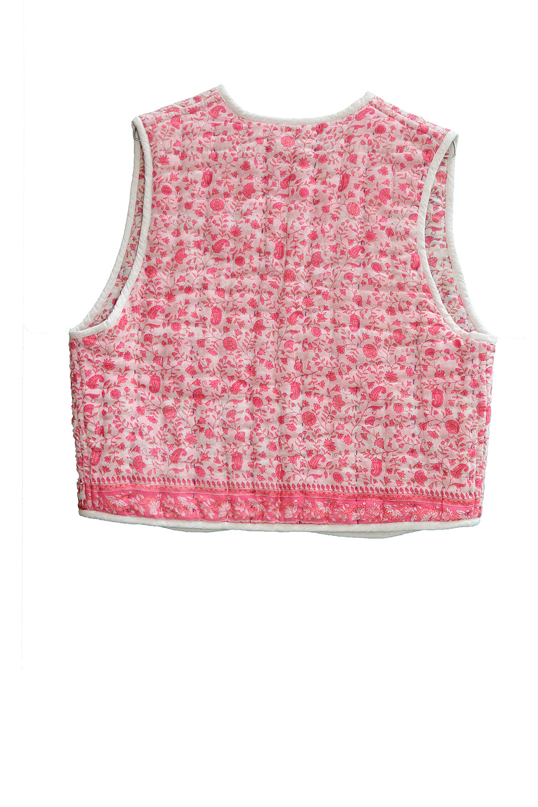 Vespa sari quilt vest bomuld one size vendbar