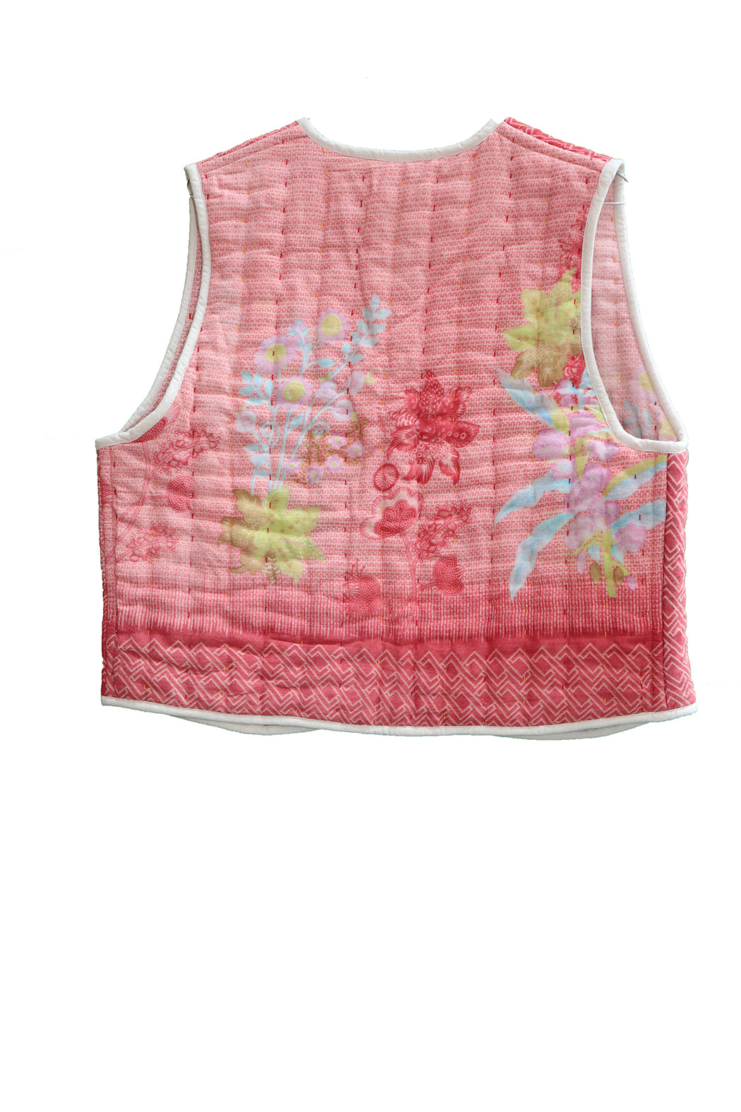 Vespa sari quilt vest bomuld one size vendbar