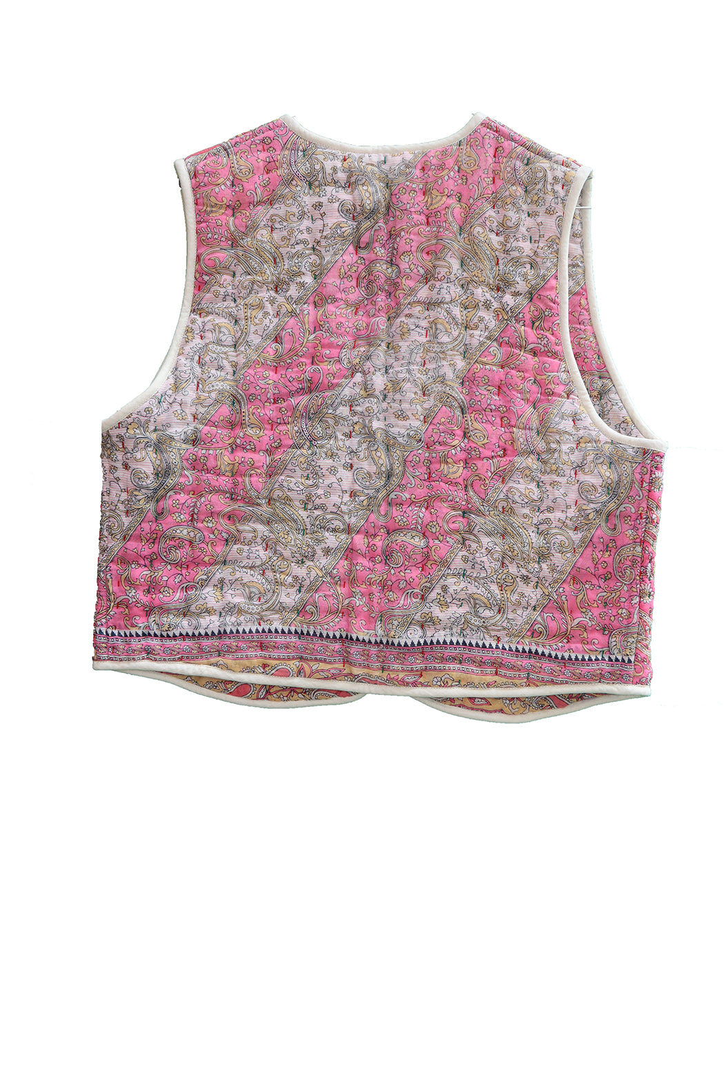 Vespa sari quilt vest bomuld one size vendbar