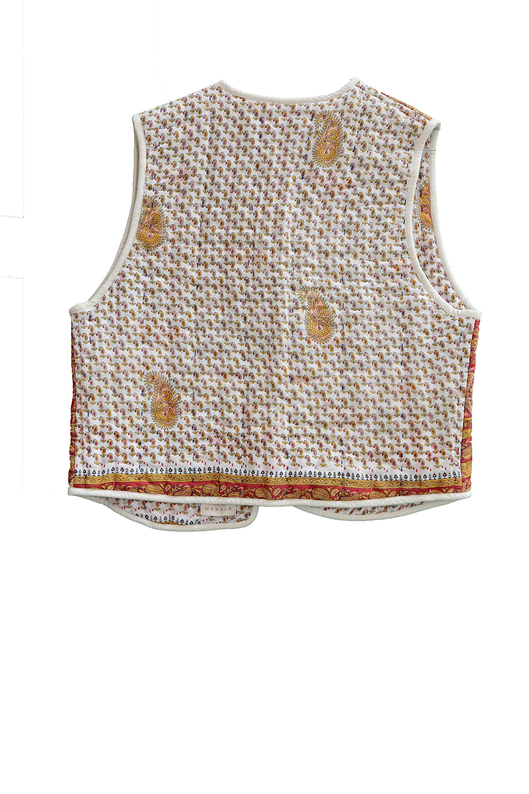 Vespa sari quilt vest bomuld one size vendbar