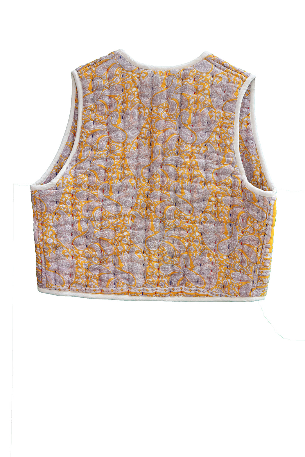 Vespa sari quilt vest bomuld one size vendbar