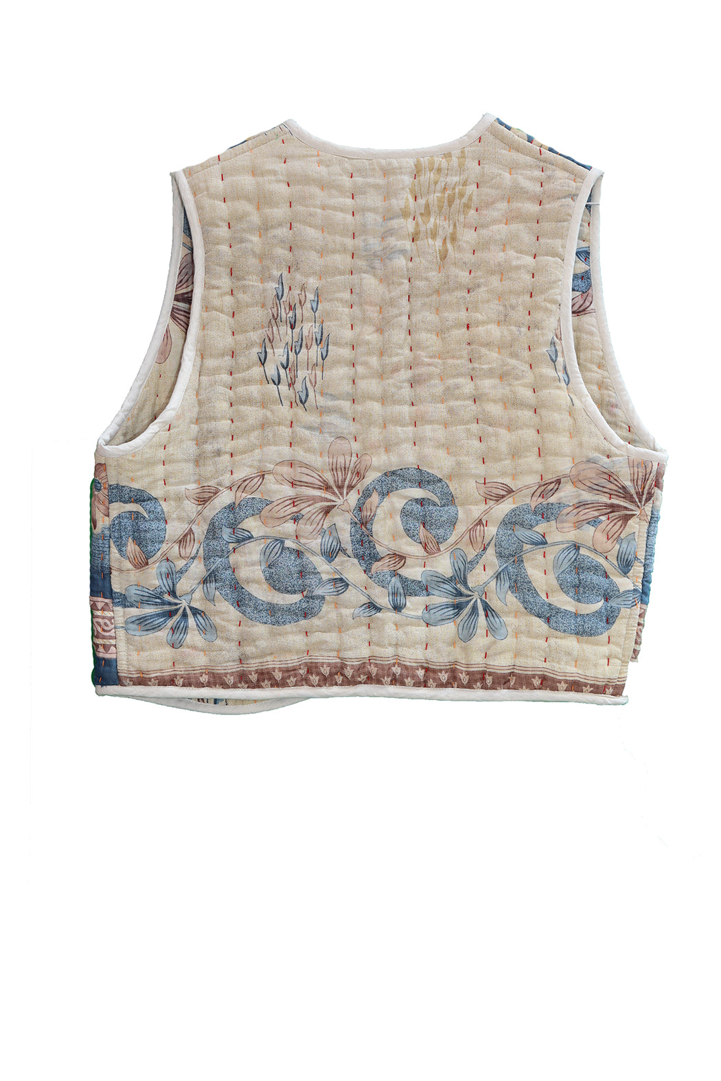 Vespa sari quilt vest bomuld one size vendbar