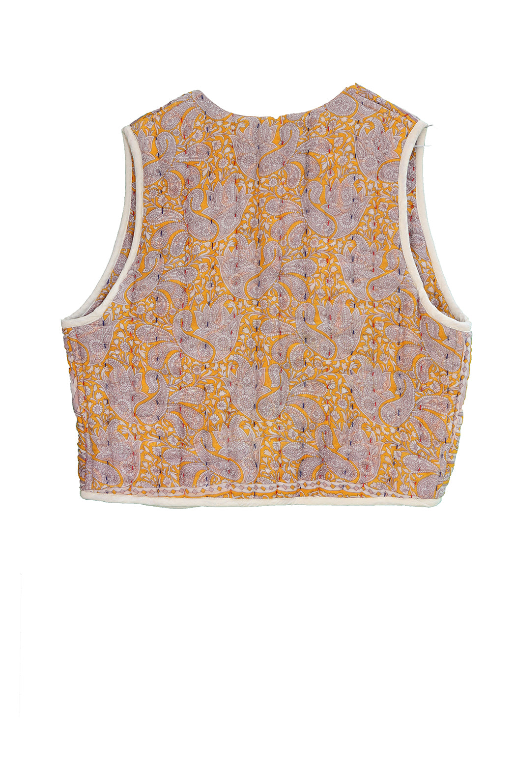 Vespa sari quilt vest bomuld one size vendbar