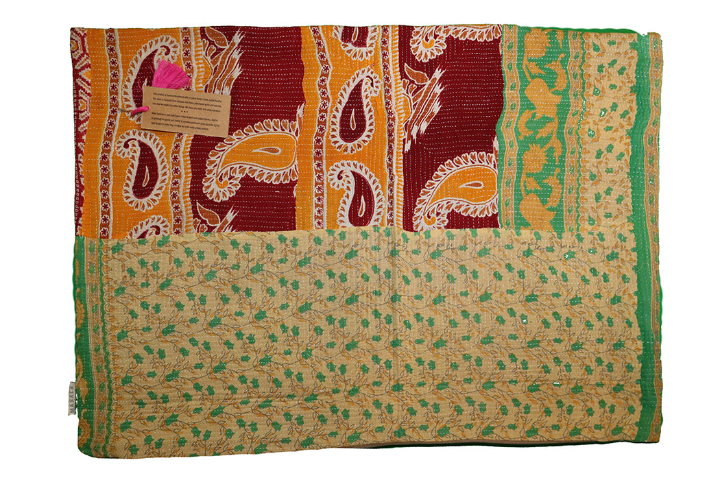 Sari Vintage Kantha Kissen 50*70 cm