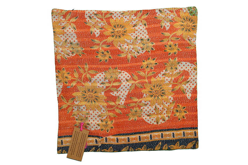 Sari vintage kantha cushion 45*45 cm