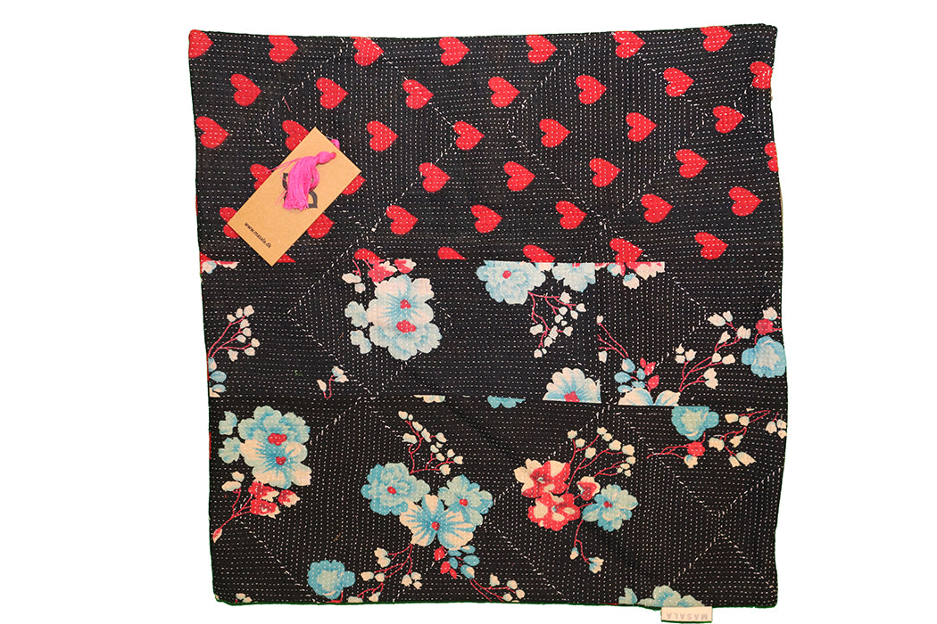 Sari vintage kantha cushion 45*45 cm