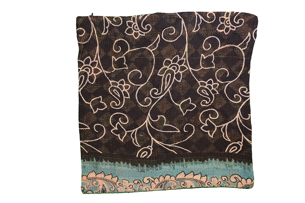 Sari vintage kantha cushion 45*45 cm
