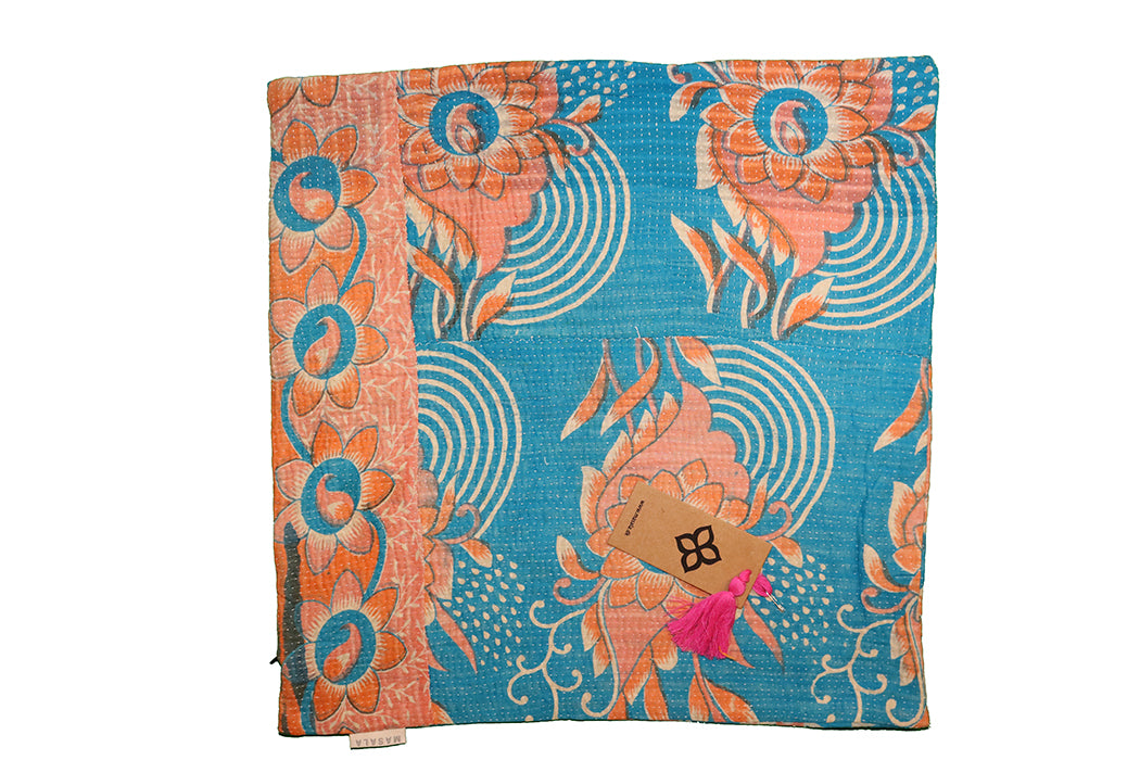 Sari vintage kantha cushion 45*45 cm