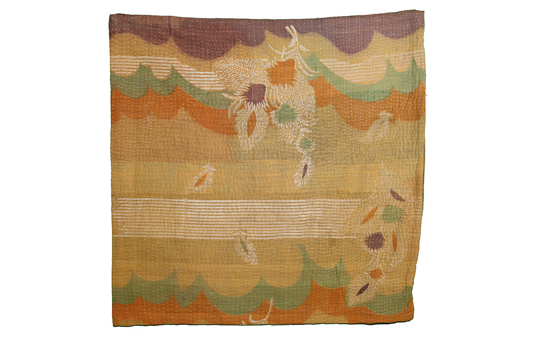 Sari vintage kantha cushion 45*45 cm