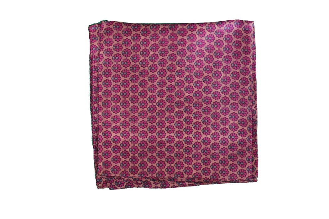 Kantha vintage scarf 40x190 cm, silk, single layer