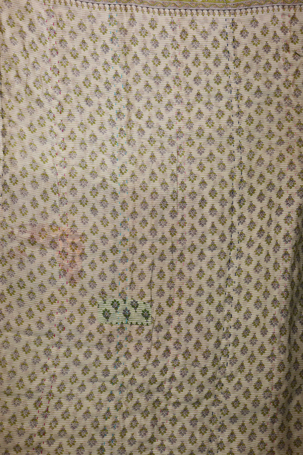 Vintage sari quilt , bomuld 70x100 cm