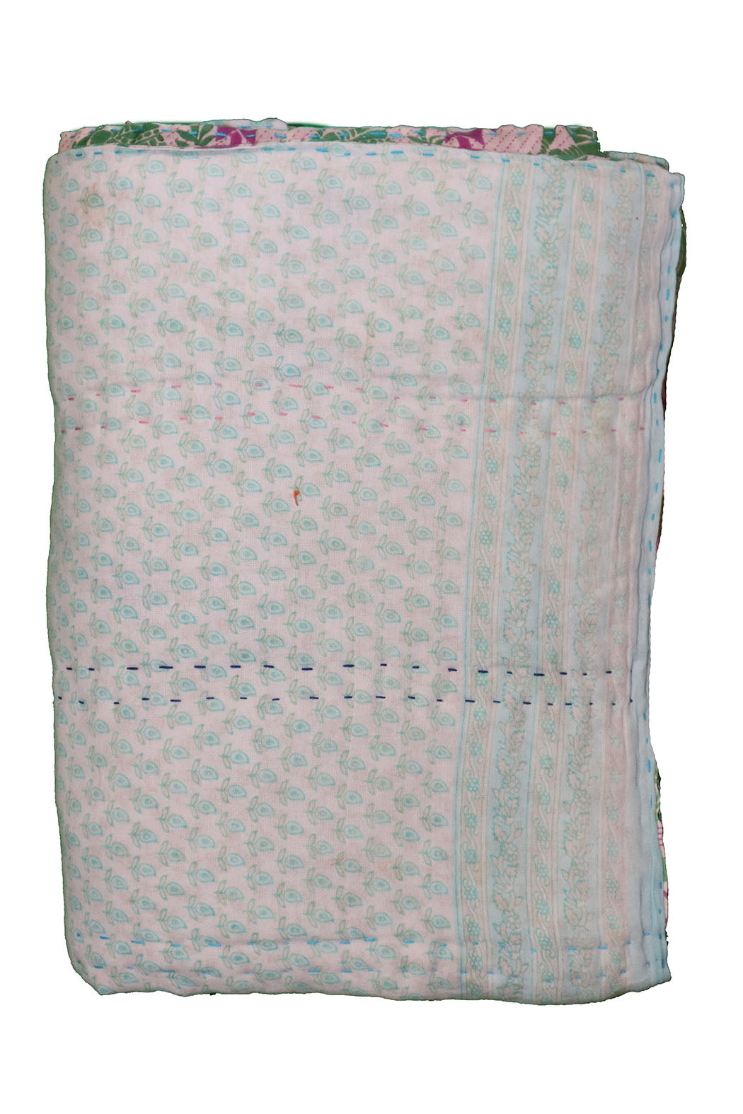 Vintage sari quilt , bomuld 70x100 cm