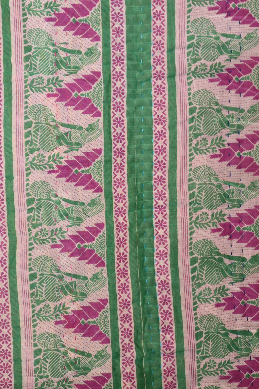 Vintage sari quilt , bomuld 70x100 cm