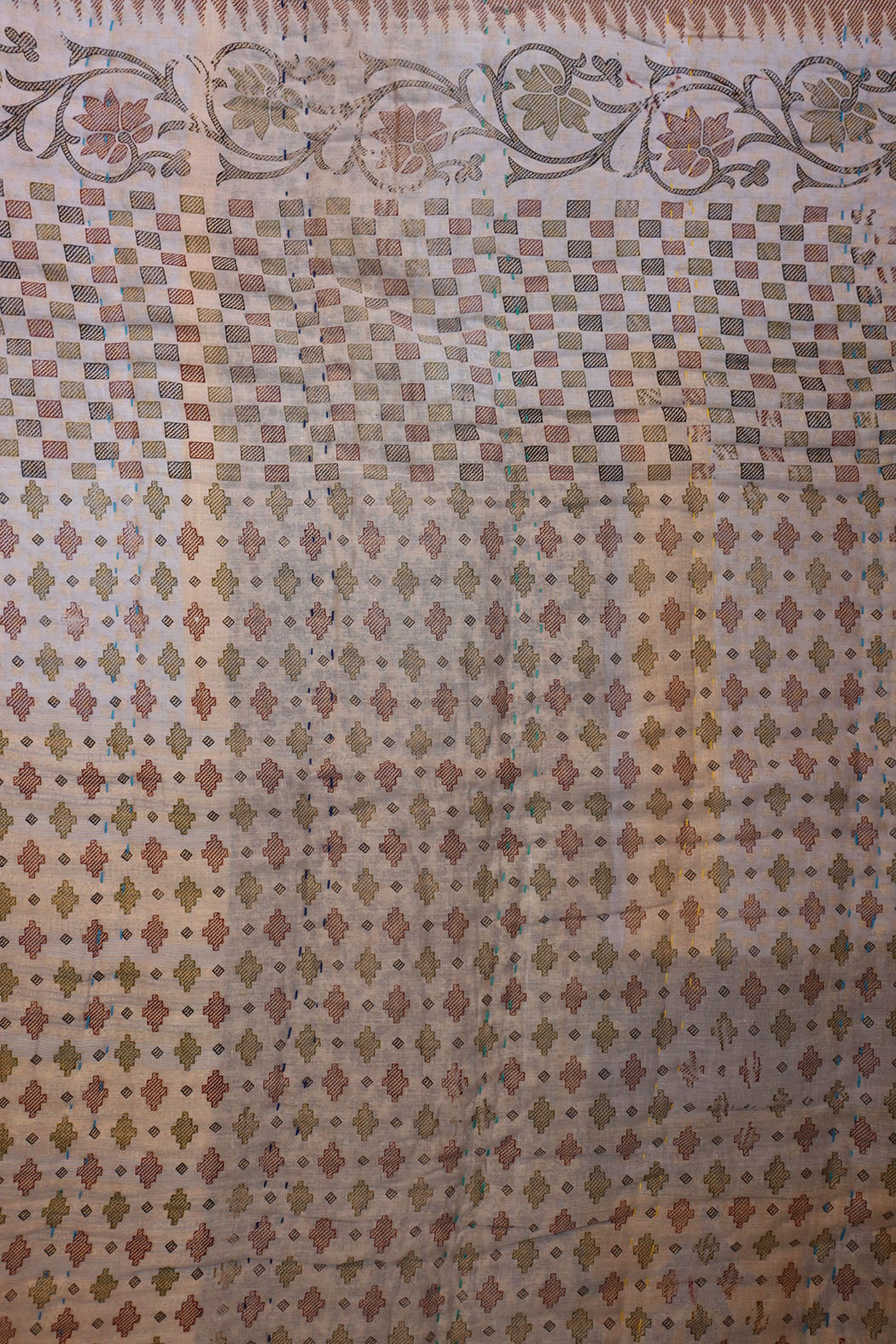 Vintage sari quilt , bomuld 70x100 cm