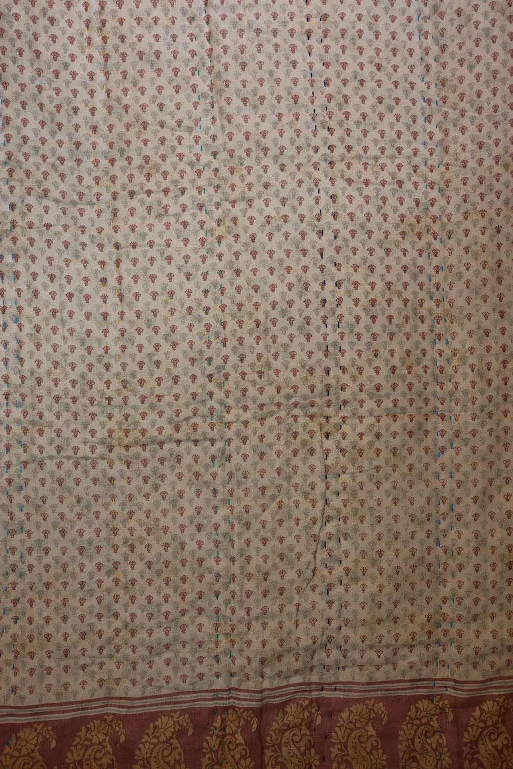 Vintage sari quilt , bomuld 70x100 cm