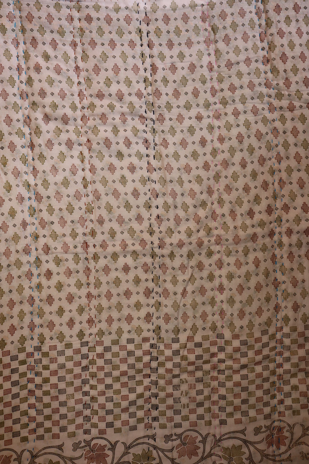 Vintage sari quilt , bomuld 70x100 cm