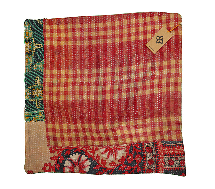 Sari vintage kantha pude 60*60 cm