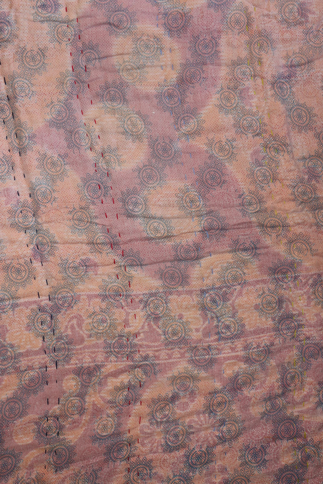 Vintage sari quilt, cotton 140x100 cm