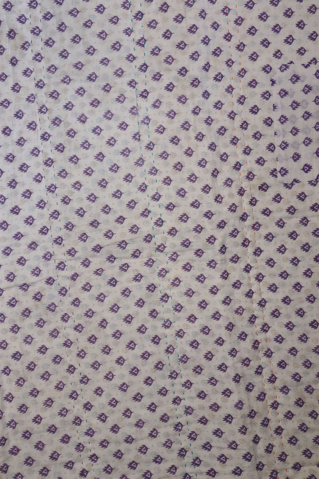 Vintage sari quilt, cotton 140x100 cm