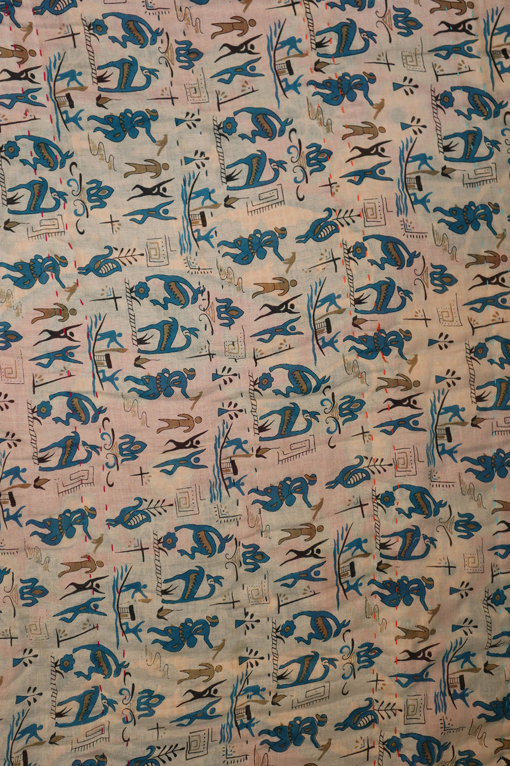 Vintage-Sari-Decke, Baumwolle, 140 x 100 cm