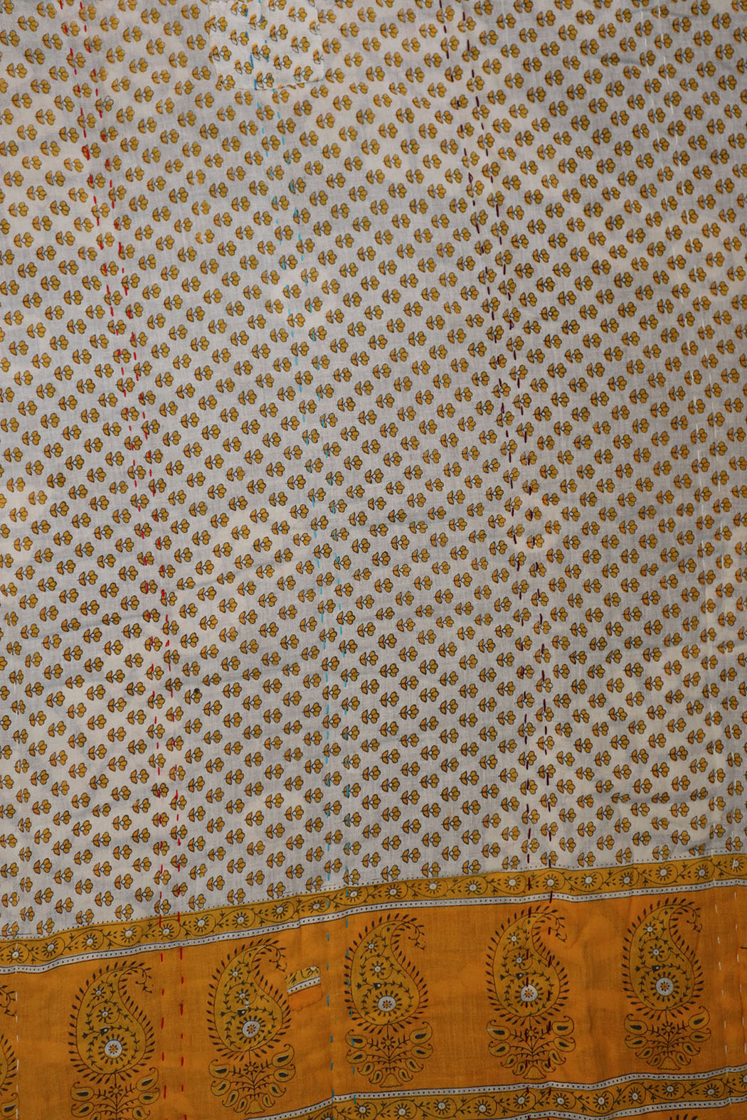 Vintage sari quilt, cotton 140x100 cm