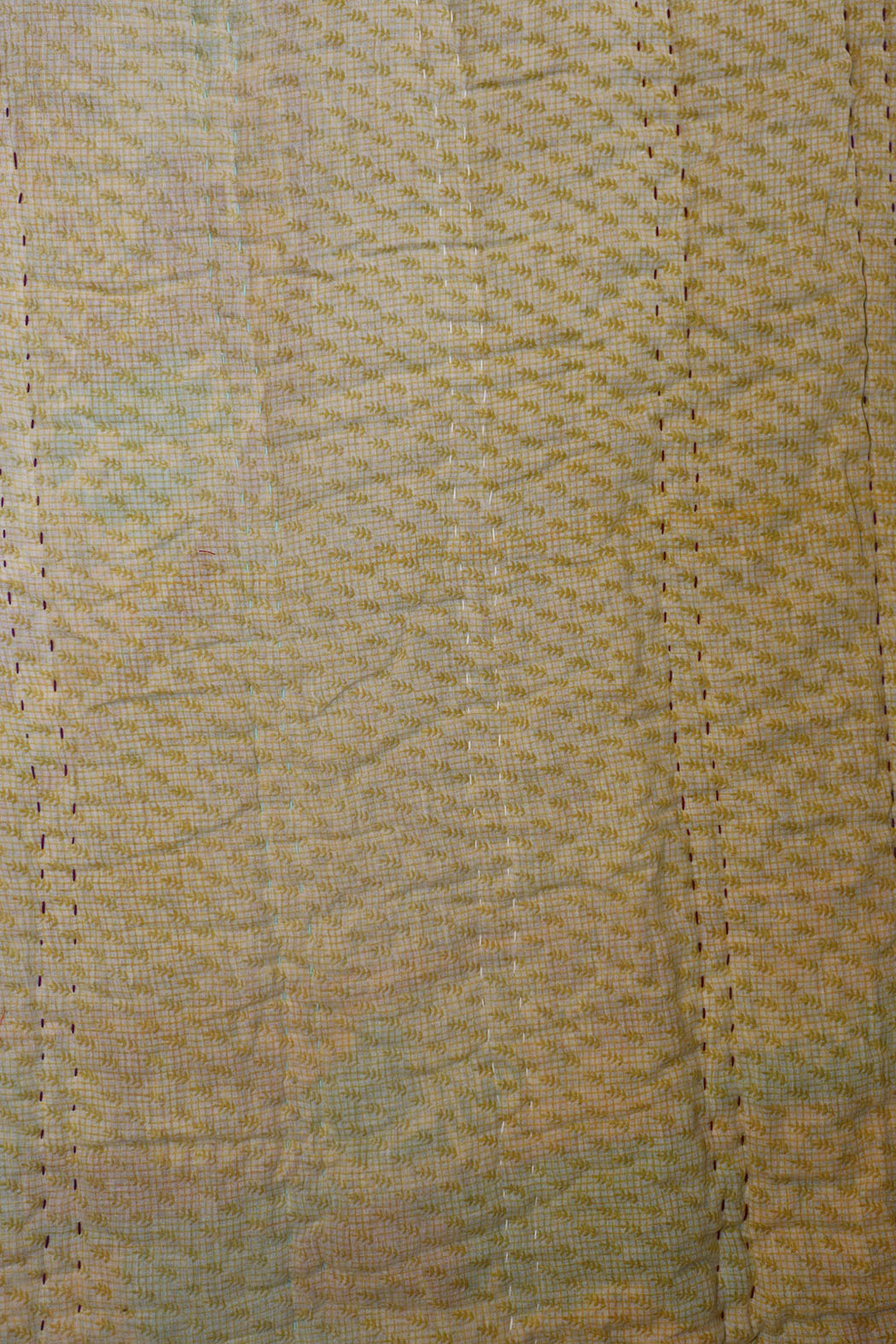 Vintage sari quilt, cotton 140x100 cm
