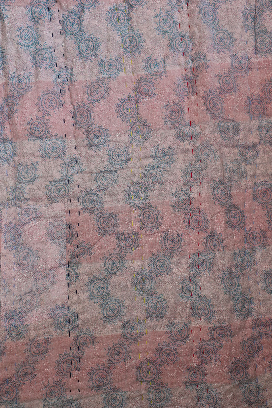 Vintage sari quilt, cotton 140x100 cm