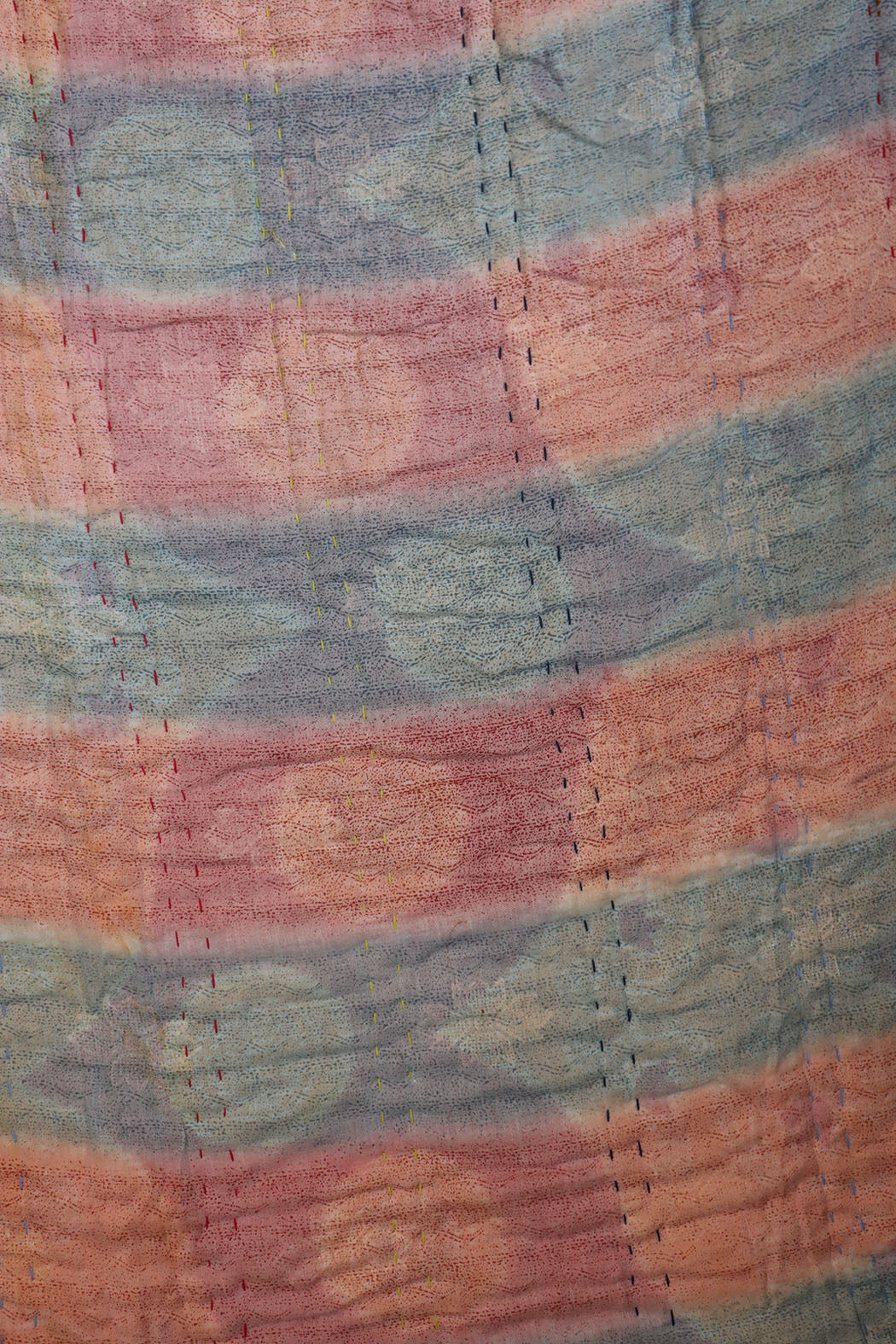 Vintage sari quilt, cotton 140x100 cm