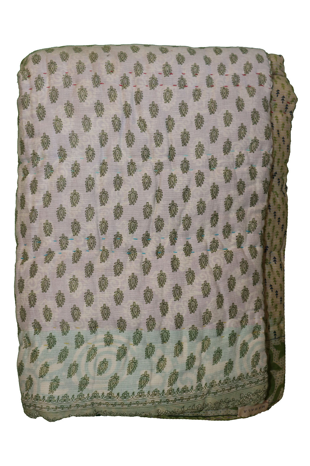 Vintage sari quilt, cotton 140x100 cm