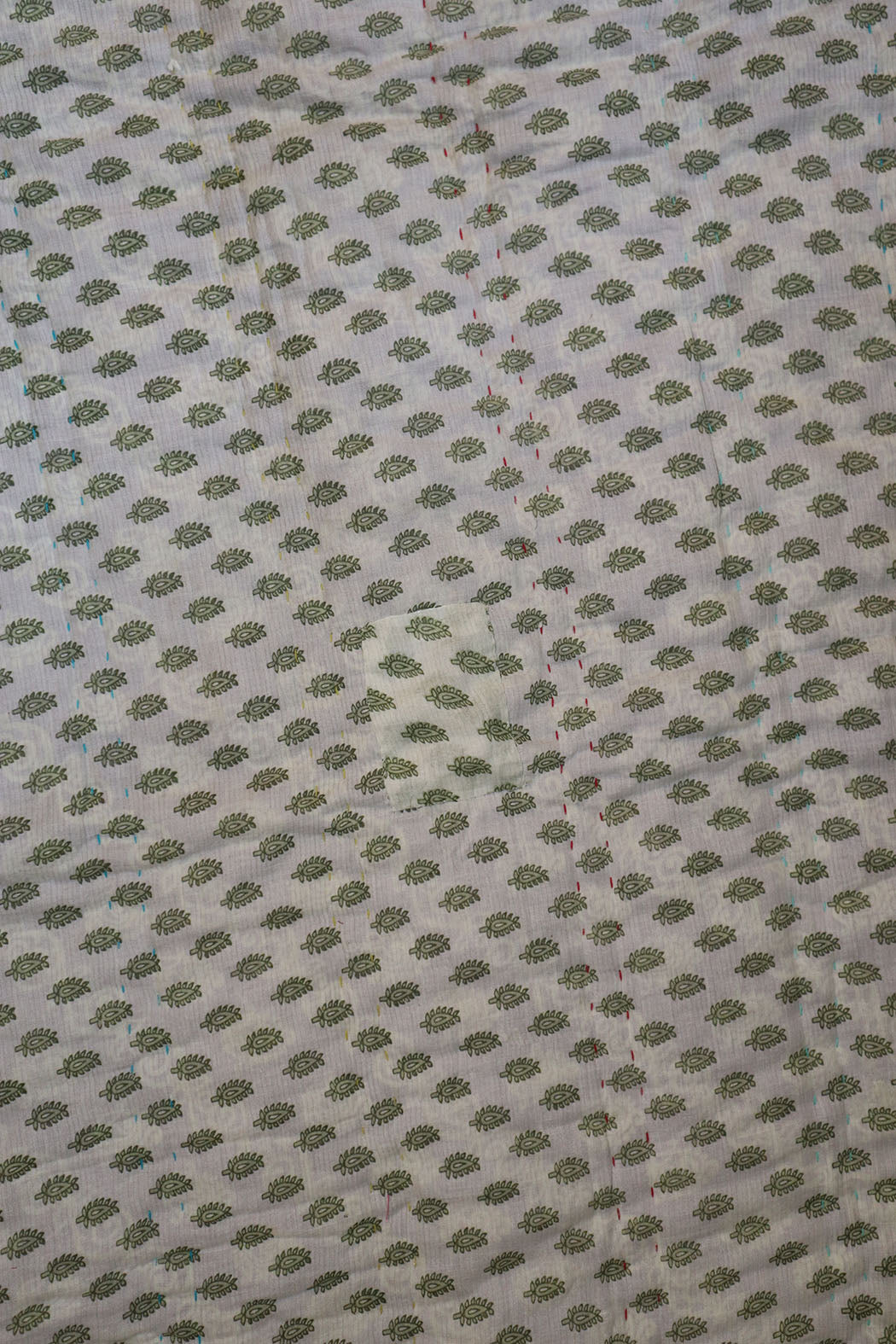 Vintage sari quilt, cotton 140x100 cm